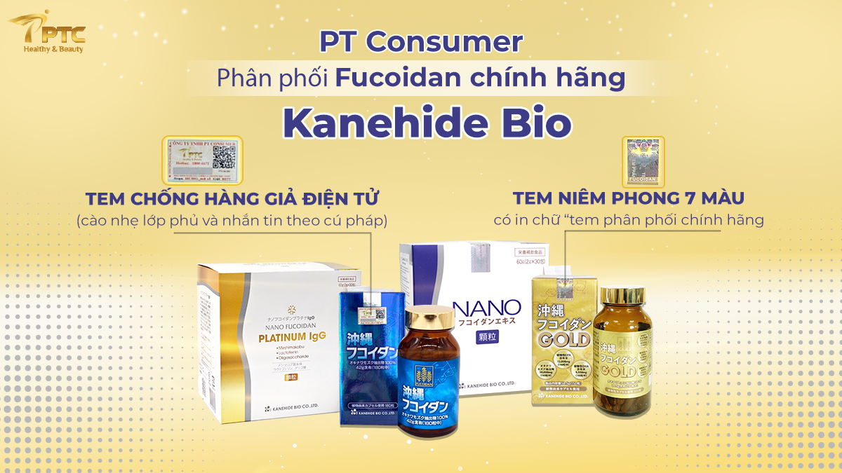 PTC Shop - Phân phối fucoidan chính hãng Kanehide Bio